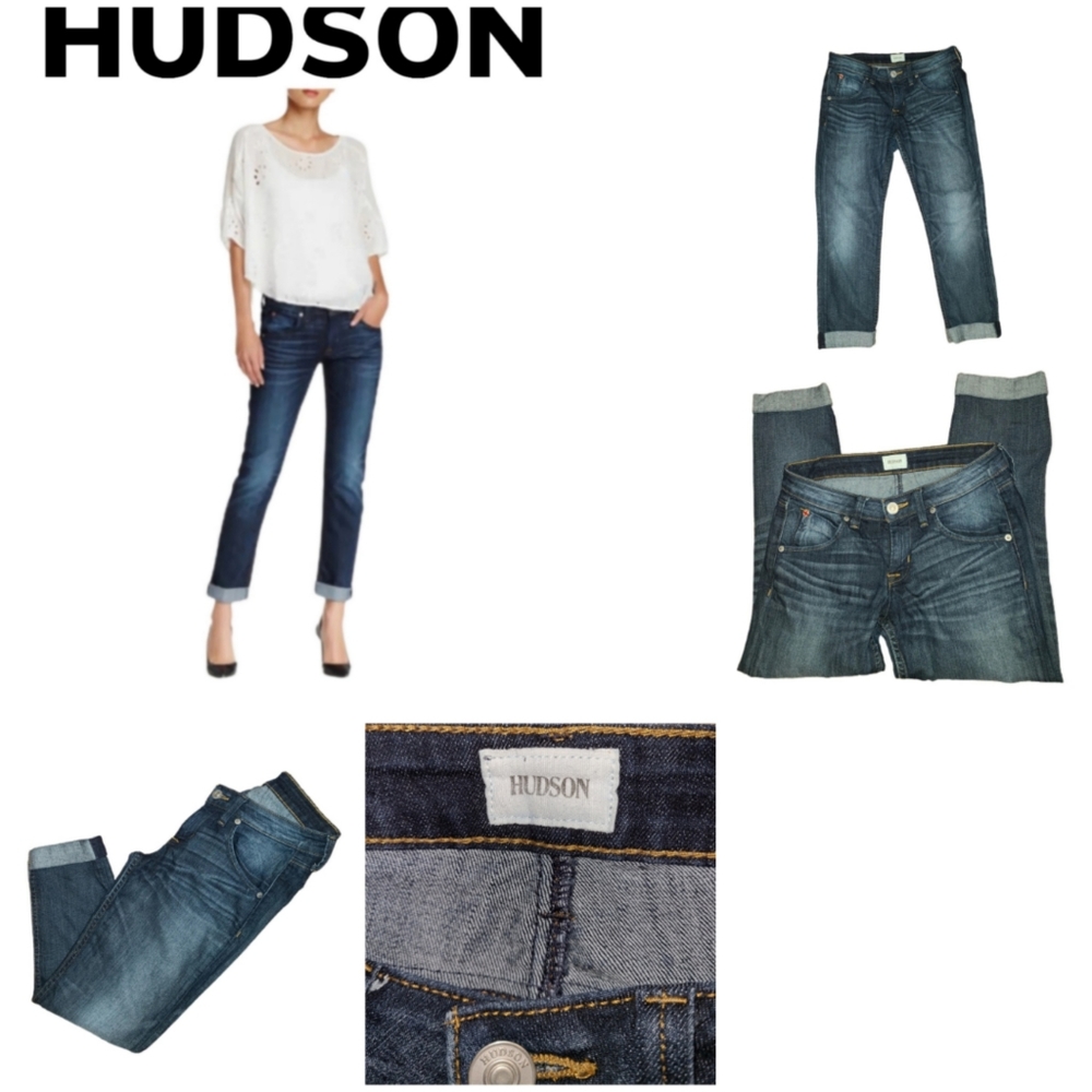 HUDSON BACARA CUFFED STRAIGHT LEG JEANS - Picture 6 of 7